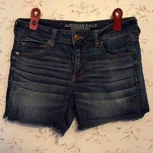 American Eagle Outfitters Dark Blue Denim Shorts